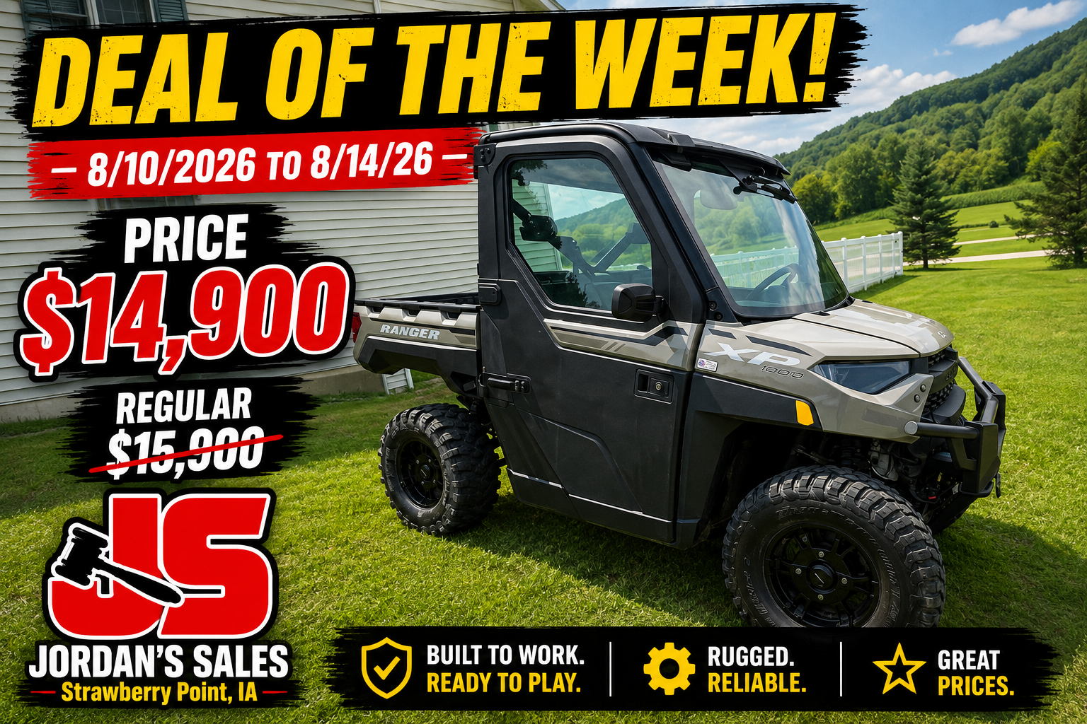 2024 Polaris Ranger 1000 XP Ultimate (SAND)