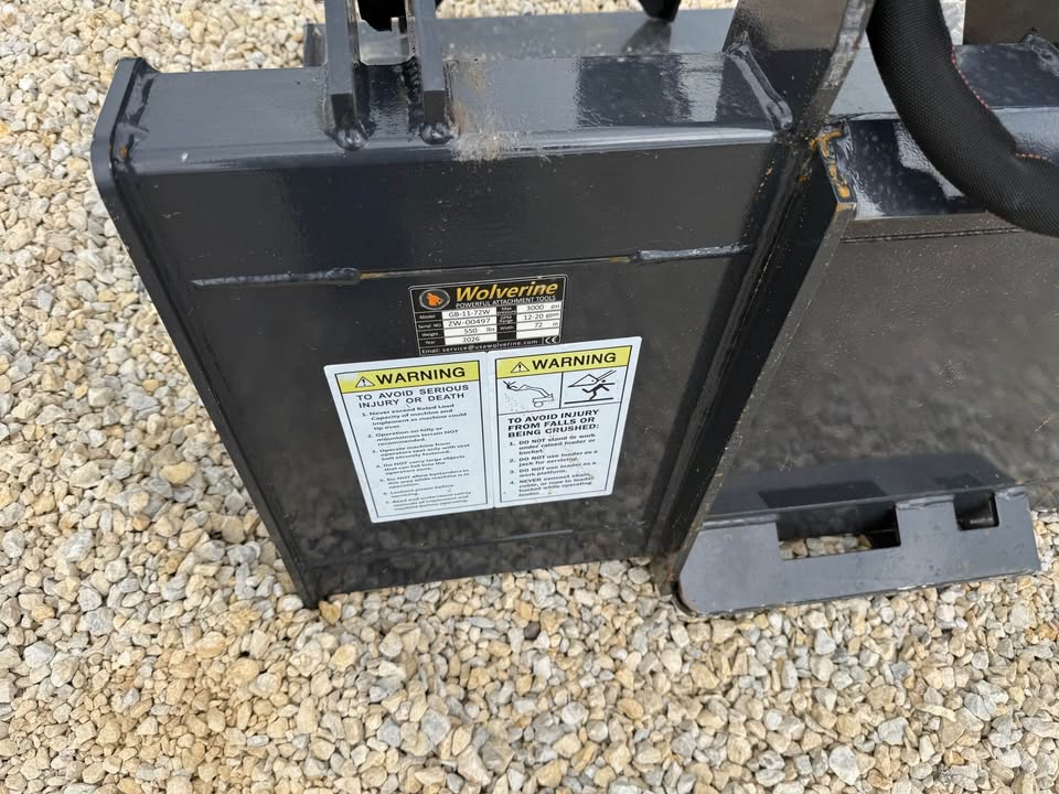 New Wolverine 72” Skidloader Grapple