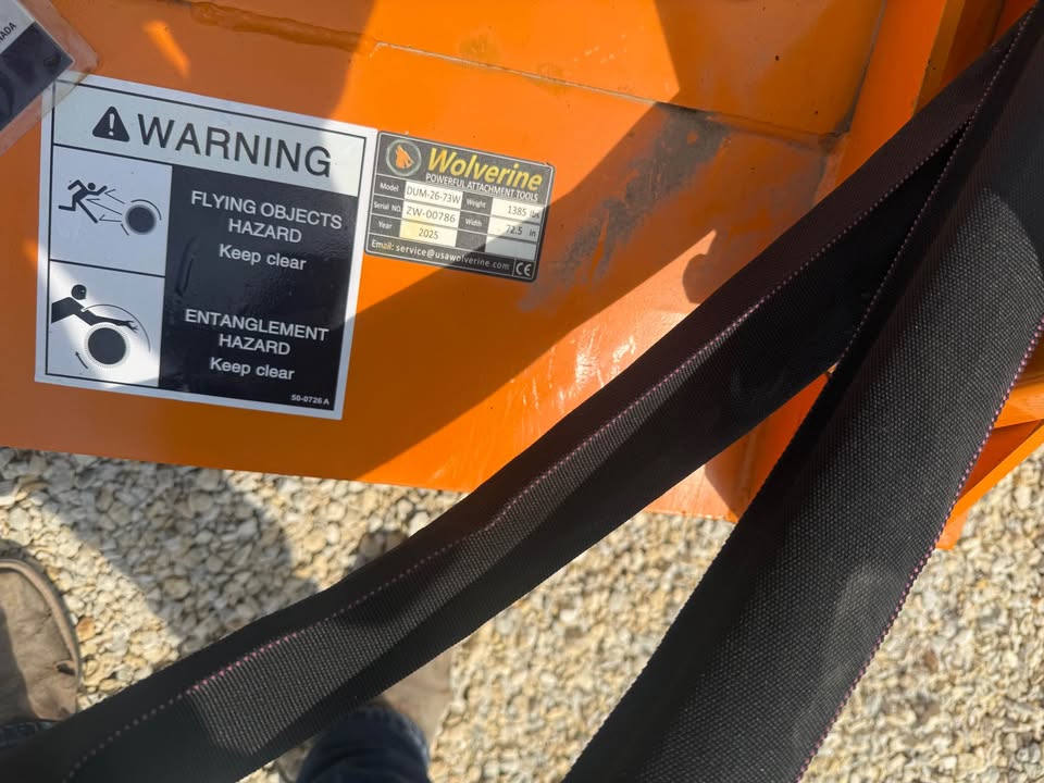 New Wolverine 72” Skidloader Drum Multure