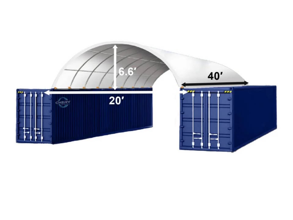Gold Mountain 20X40FT Container Shelter