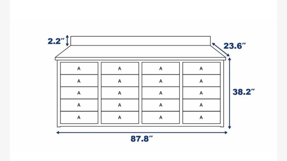 Steelman 7ft 20 Drawer Work Bench